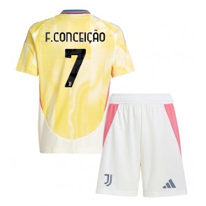 Juventus Francisco Conceicao #7 Dětské Venkovní dres komplet 2024-25 Krátký Rukáv (+ trenýrky)